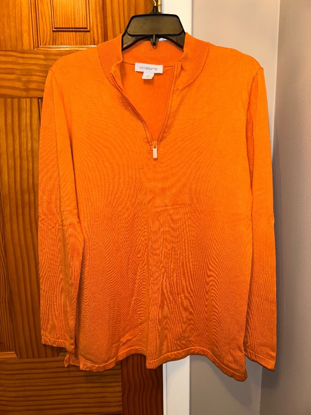 Liz Claiborne Orange Tunic Sweater Size Medium